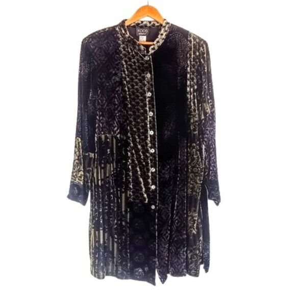 Koos Of Course! Silk Velvet Paisley Long Tunic - Picture 1 of 6